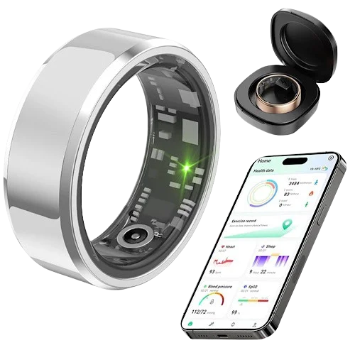 Smart Ring Health Tracker | حلقه هوشمند ردیاب سلامت با OLED و IP68