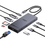 داک UGREEN Revodok 10 در 1 با دو HDMI 4K و اترنت گیگابیتی
