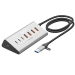 هاب USB C First Wave DeskHub ۷ در ۱ با سرعت ۱۰ گیگابیت