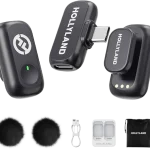 میکروفن یقه‌ای بی‌سیم Hollyland Lark A1 (دو فرستنده + گیرنده USB-C)