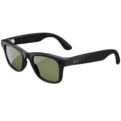 عینک هوشمند Meta Ray-Ban Wayfarer مشکی با لنز سبز کلاسیک