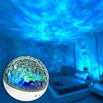 پروژکتور موج اقیانوس شارژی USB؛ چراغ خواب ریپل آب چرخشی