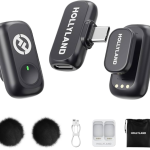 میکروفن یقه‌ای بی‌سیم Hollyland Lark A1 (دو فرستنده + گیرنده USB-C)