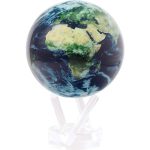 گوی چرخان زمین MOVA مدل Earth with Clouds سایز ۴٫۵ اینچ با پایه شفاف
