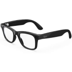 عینک هوشمند Meta Ray-Ban Wayfarer شاین بلک با لنز شفاف